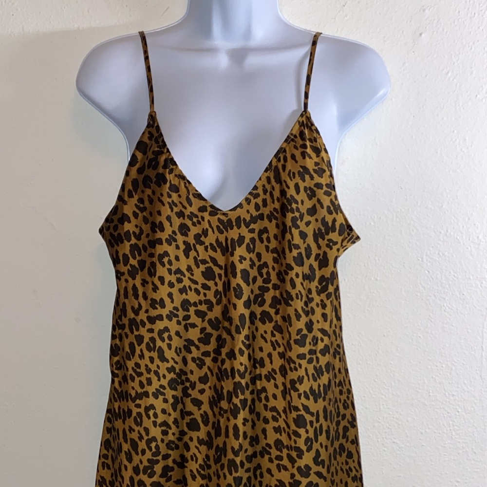 a new day Leopard Print Slip Dress in Brown and Black